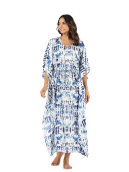 MIRARI - Blue Printed Maxi Kaftan