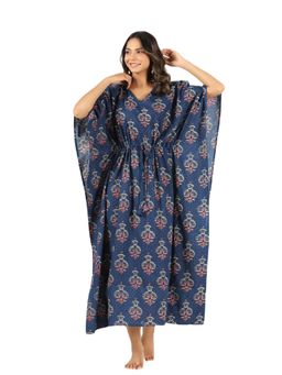 MIRARI - Sanganeri Printed Cotton Maxi Kaftan