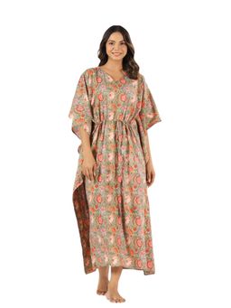 MIRARI - Floral Printed Cotton Kaftan