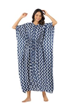 MIRARI - Zig Zag Printed Maxi Kaftan