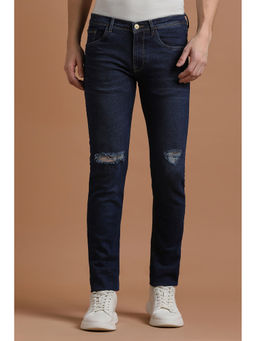 Allen Solly - Men Navy Ankle Fit Dark Wash Jeans