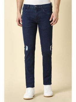Allen Solly - Men Navy Ankle Fit Dark Wash Jeans