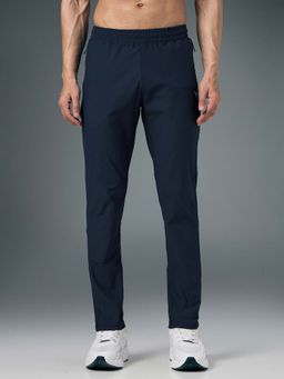 Technosport - Men Solid Slim Fit Sports Trackpant With Duracool+ - Navy Blue