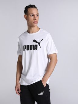 Puma - Essentials Logo Mens White T-shirt