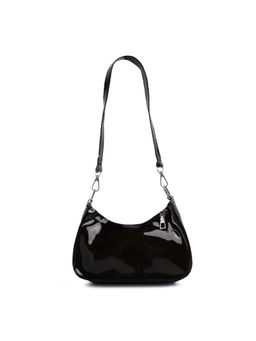 London Rag - Black Jelly Baguette Bag