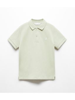 Alan Jones - Khaki Cotton Blend Solid Polo T-Shirt