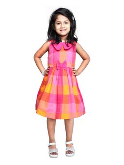 mama & bebe - Pink Cotton Printed Dress