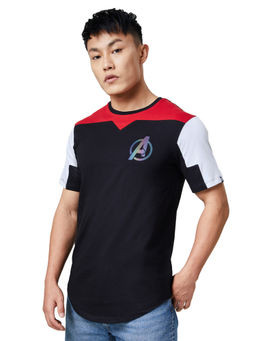 The Souled Store - official Avengers Logo Drop Cut T-Shirt For Men