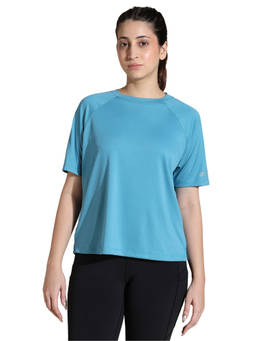 Silvertraq - Women Blue Traqfit Raglan T-Shirt