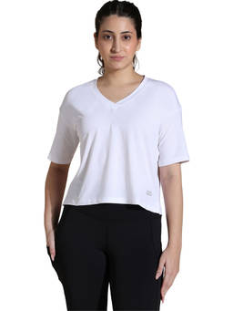 Silvertraq - Women White TraqBoxy T-Shirt