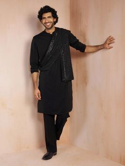 Vastramay - Black Embellished/Sequined Dupatta