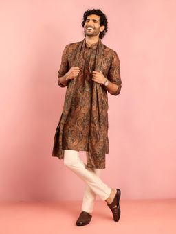 Vastramay - Green Printed Dupatta