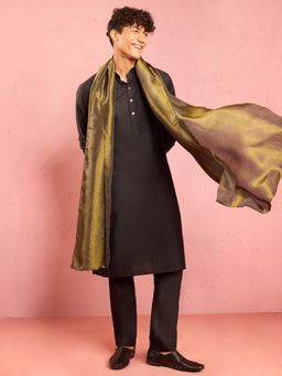 Vastramay - Green Solid/Plain Dupatta