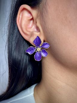 ISHKAARA - Peach Petals Charm Earrings