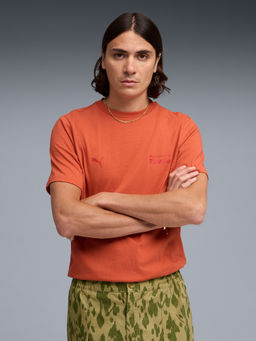 Puma - Orange Porsche Legacy Essentials Puff T-shirt