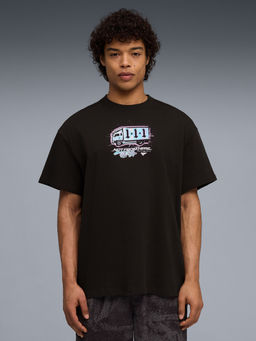 Puma - Black Melo X Hive Oversized Basketball T-shirt