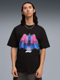 Puma - Black F1 Car Graphic Print Relaxed Fit T-shirt