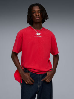 Puma - Red Scuderia Ferrari Car Graphic Print T-shirt II