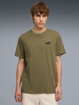 Puma - Olive Essentials Small No 1 Logo Everyday Comfort T-shirt