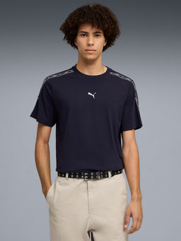 Puma - Navy Blue Essentials Logo Tape T-shirt