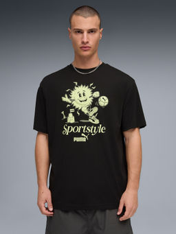 Puma - Black House of Graphics Sun Print T-shirt