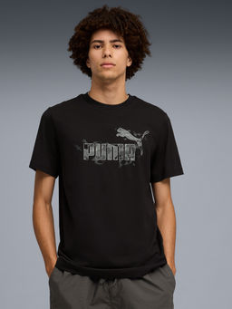 Puma - Black Camo Crew-Neck T-shirt