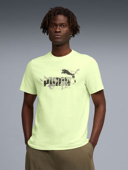 Puma - Green Camo Crew-Neck T-shirt