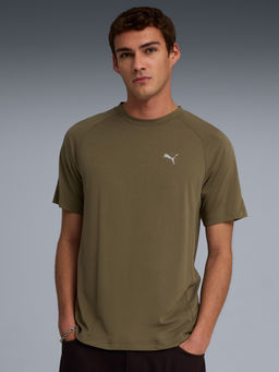 Puma - Olive Evostripe Crew Neck T-shirt