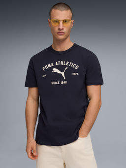 Puma - Navy Blue Class Typography T-shirt