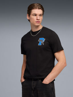 Puma - Black HOUSE OF GRAPHICS Printed Cotton T-shirt
