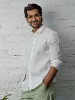 KINGDOM OF WHITE - Diver Full Sleeves Shirt With American Placket