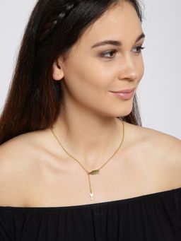 OOMPH - Whine Glass and Bottle Lariat Delicate Fashion Necklace