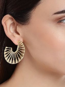 OOMPH - Filigree Half Hoop Fashion Drop Earrings for Women