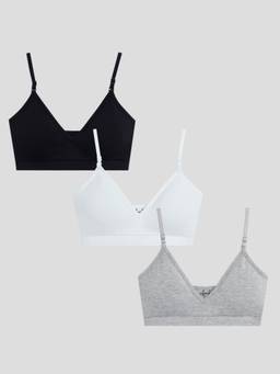 Sillysally - Triangle Multi Padded Bra (Pack of 3)