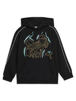 Puma - x TRANSFORMERS T7 Kids Relaxed Graphic Hoodie - Black