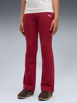 Puma - Essentials Youth High-Waist Flared Trackpant - Red