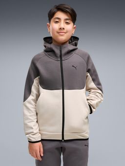 Puma - TECH Youth Full-Zip Hoodie - Beige