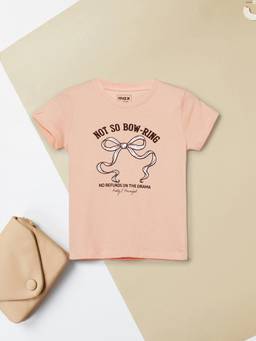 max - Girls Printed T-shirt - Orange