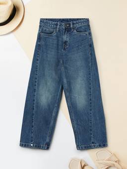 max - Girls Solid Jeans - Blue