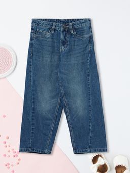 max - Girls Solid Jeans - Blue