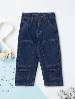 max - Boys Solid Jeans - Blue