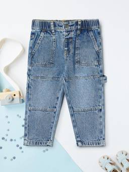 max - Boys Washed Denim Jeans - Blue