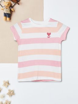 max - Girls Striped T-shirt - Multi-Color