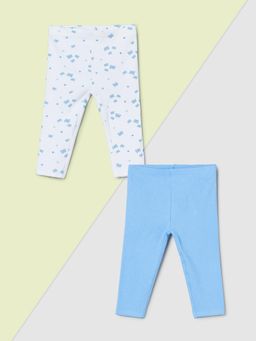 max - Girls Printed Leggings - (Pack of 2) - Multi-Color