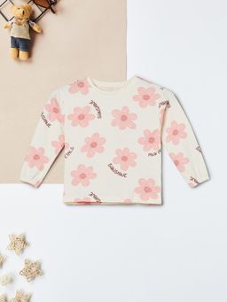 max - Girls Printed T-shirt - Cream
