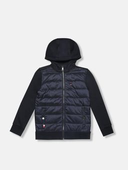 Tommy Hilfiger - Boys Quilted Regular Fit Nylon Jacket - Navy Blue