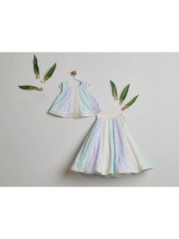 Nino By Vani Mehta - Meher Top with Skirt - Multi-Color