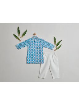 Nino By Vani Mehta - Abeer Kurta with Pyjama - Blue