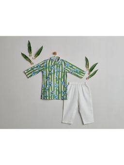 Nino By Vani Mehta - Kanan Kurta with Pyjama - Blue