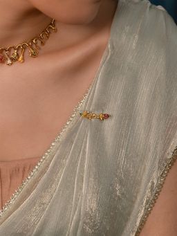 Shaya by CaratLane - Matchmaking Maasi Brooch In Gold Plated 925 Silver